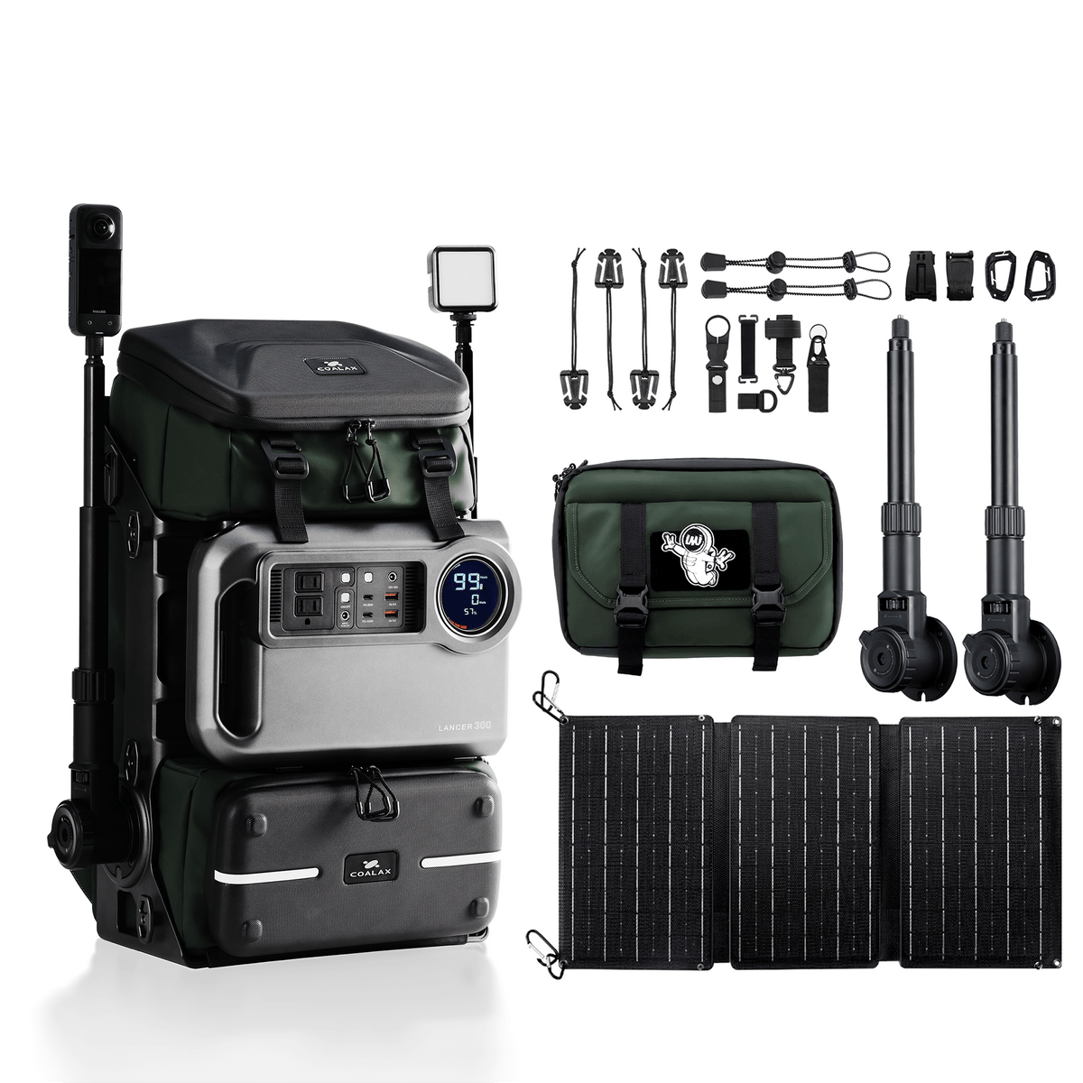 MUWI 電動カメラスライダー フルパックセット（M） Lancer300 Adventure Kit – Ultimate Modular Backpack for Outdoor