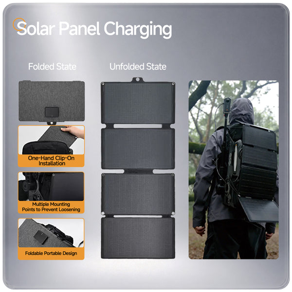 Lancer 300W Power Backpack -For Camera/Drone/Gear Storage + Long Lasting Power Supply+ Snaparm Shoot (Black）