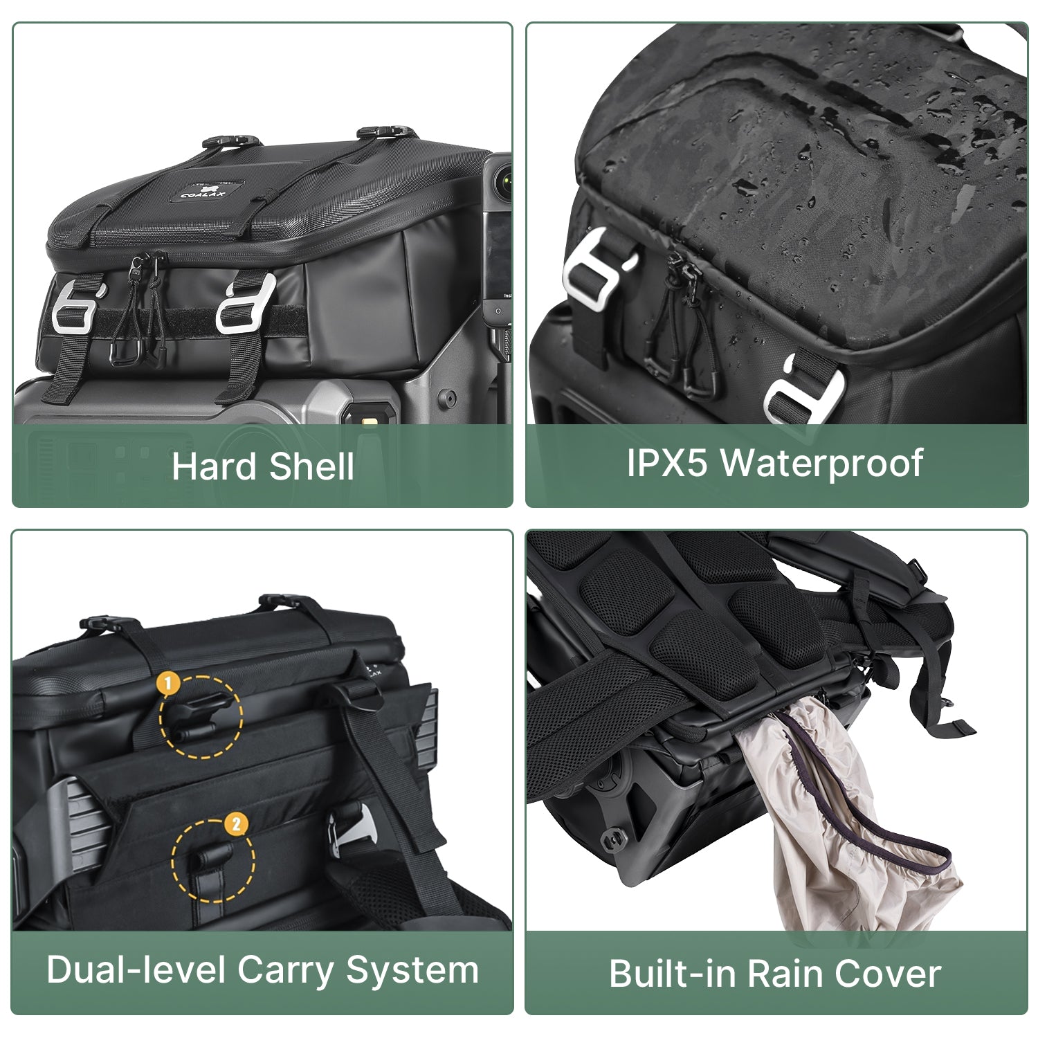 Lancer100 TSA Compliant Travel Camera Backpack with 100W Power